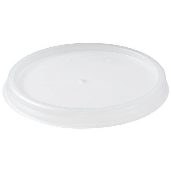 C-Vntd Foam Cup Lid F/4Oz Trans 10/100
