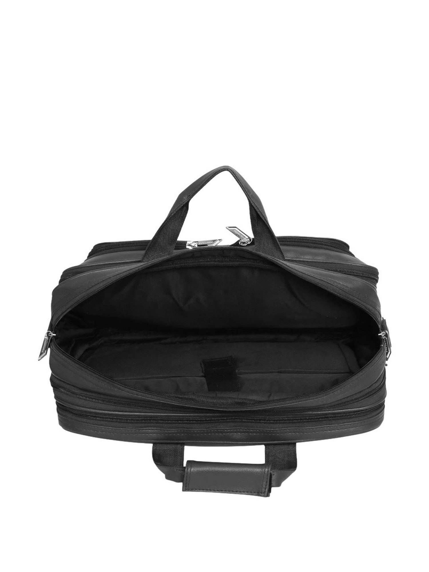 Priority Black Synthetic Large Messenger Bag