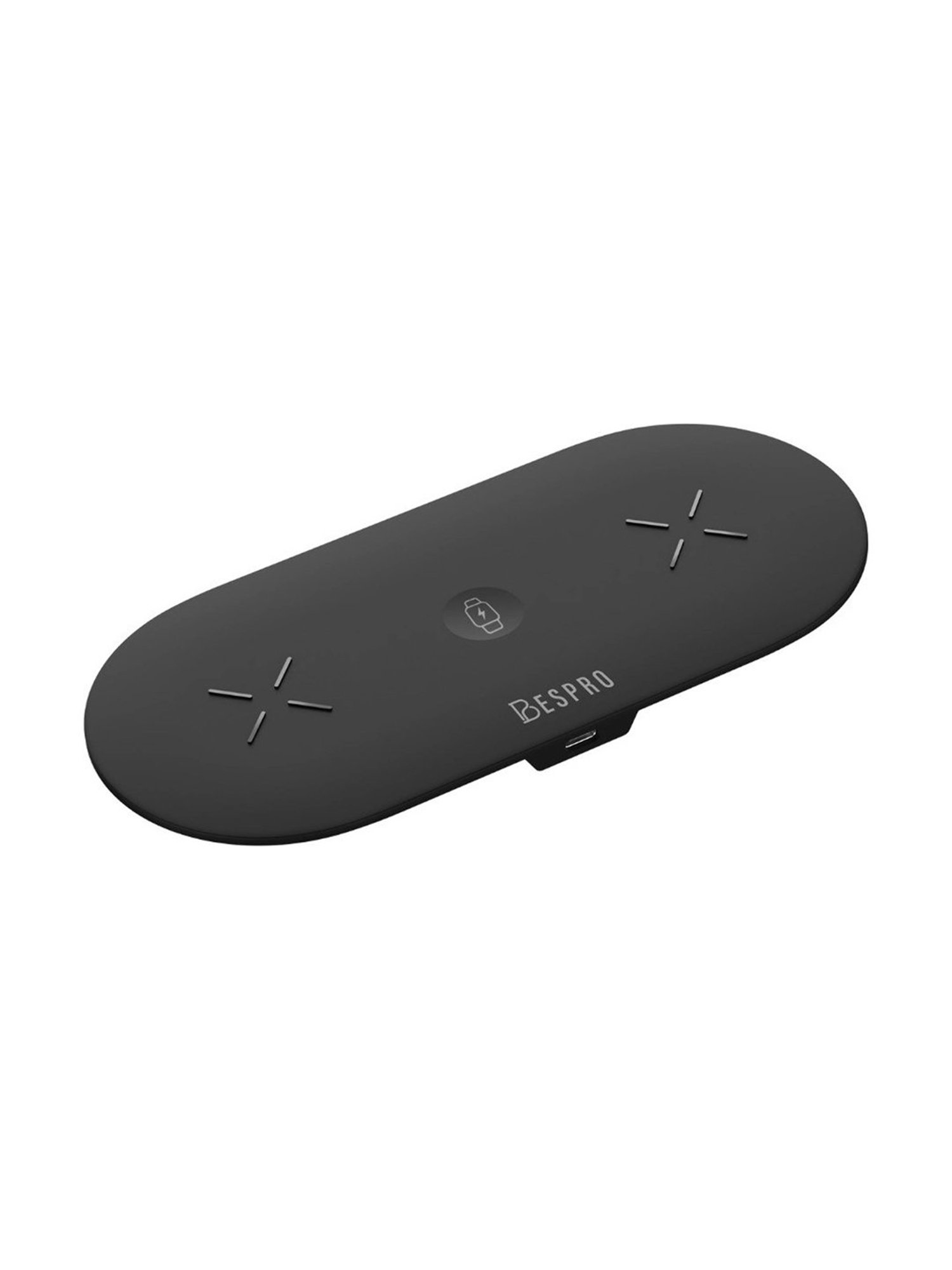 Bespro Pro Trio Mat 3-in-1 Wireless Charging Pad for - Black