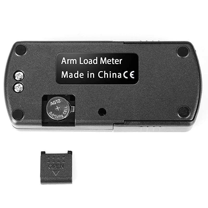 Turntable Stylus Force Scale Gauge 0.01g LP Stylus Gauge with LCD Backlight, Tracking Force Pressure Gauge/Scale for Tonearm Phono Cartridge Black