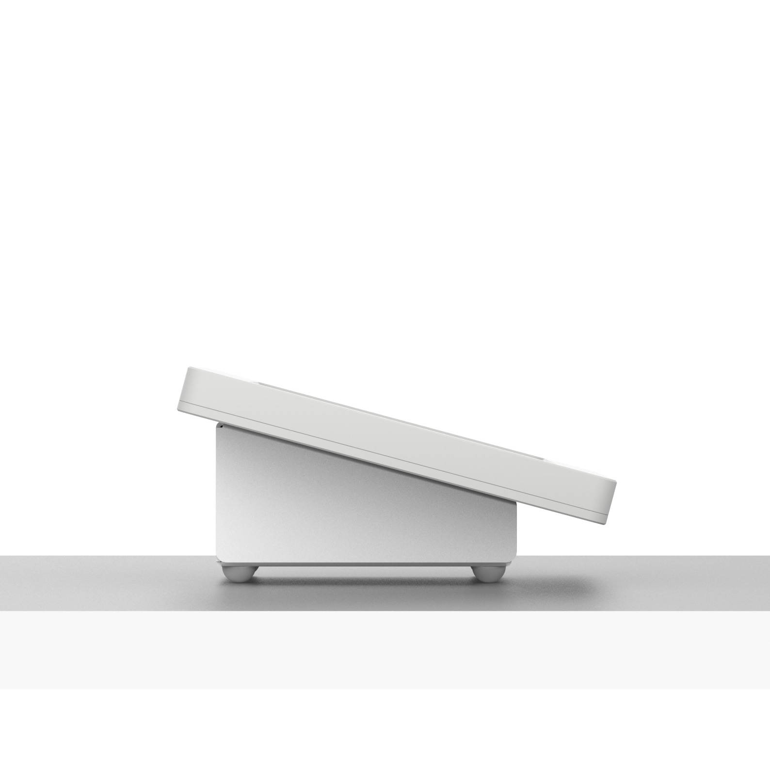 VidaMount White Enclosure and Fixed Tilted 15&deg; Desk / Surface Mount [Bundle] compatible with Samsung Galaxy Tab A 10.1 (2019)