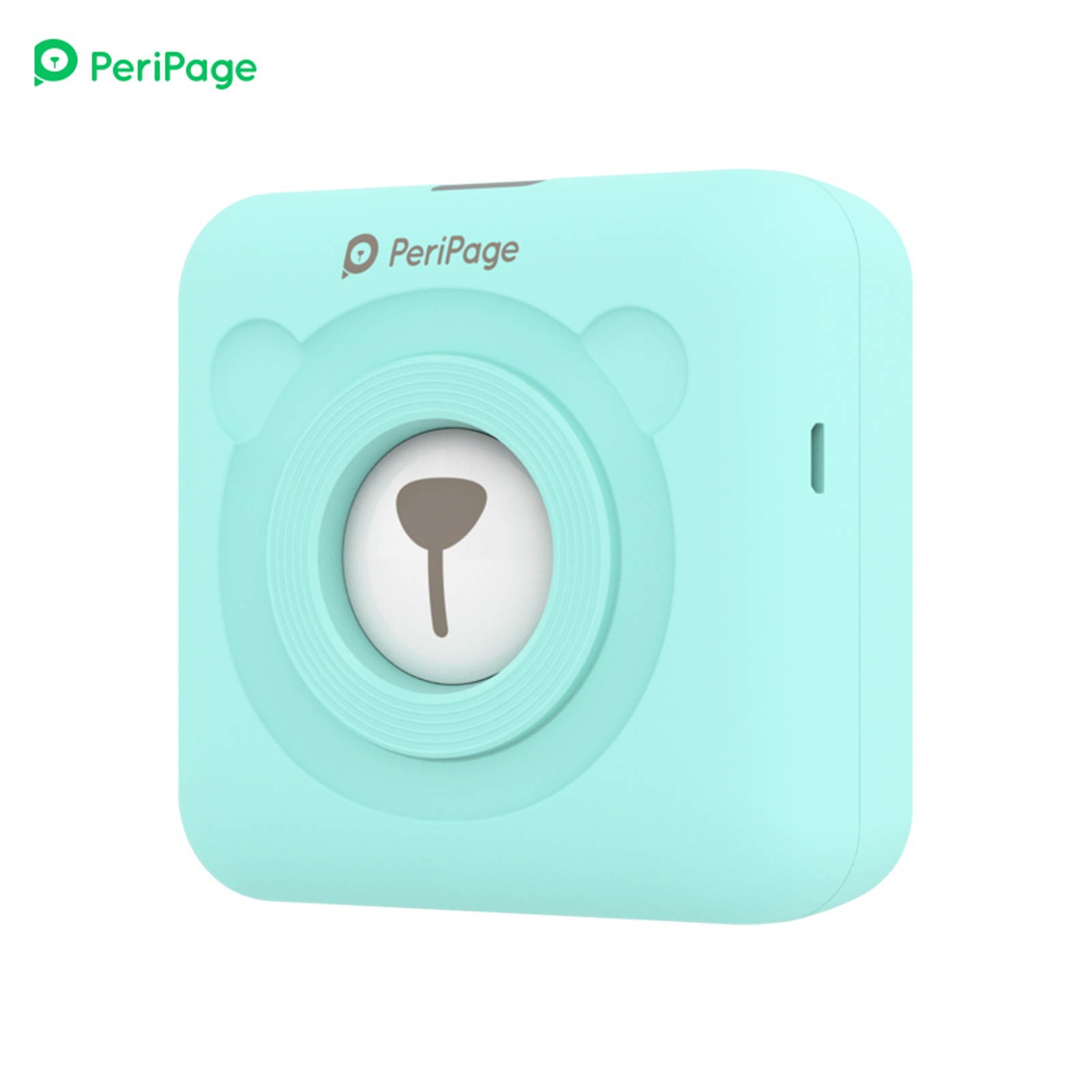 PeriPage Mini Pocket Wireless BT Thermal Printer Picture Photo Label Memo Receipt Paper Printer AR Photo Function with USB Cable Support for Android iOS Smartphone Windows