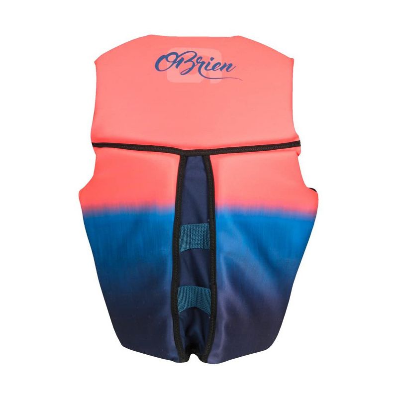 OBrien BioLite Series Womens Flex V Back Neoprene Boating Swimming Lake Life Jacket Vest Size S, Pink/Blue