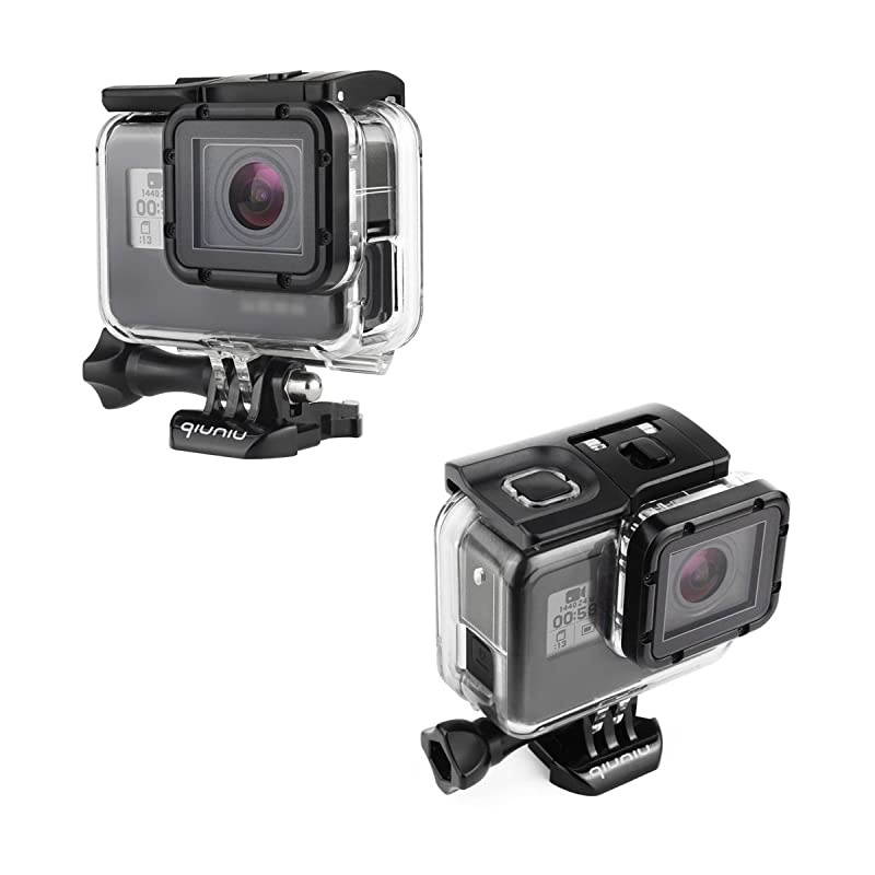 Open Skeleton Housing Case for GoPro Hero 5 6 7 Black Action Camera Protective Lens Removal NOT Needed Transparent Clear