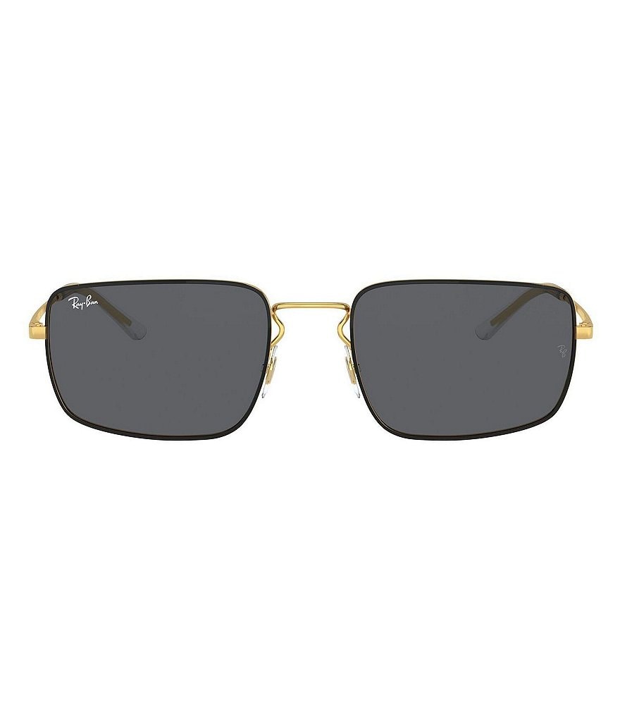 Ray-Ban Rectangular 55mm Metal Sunglasses