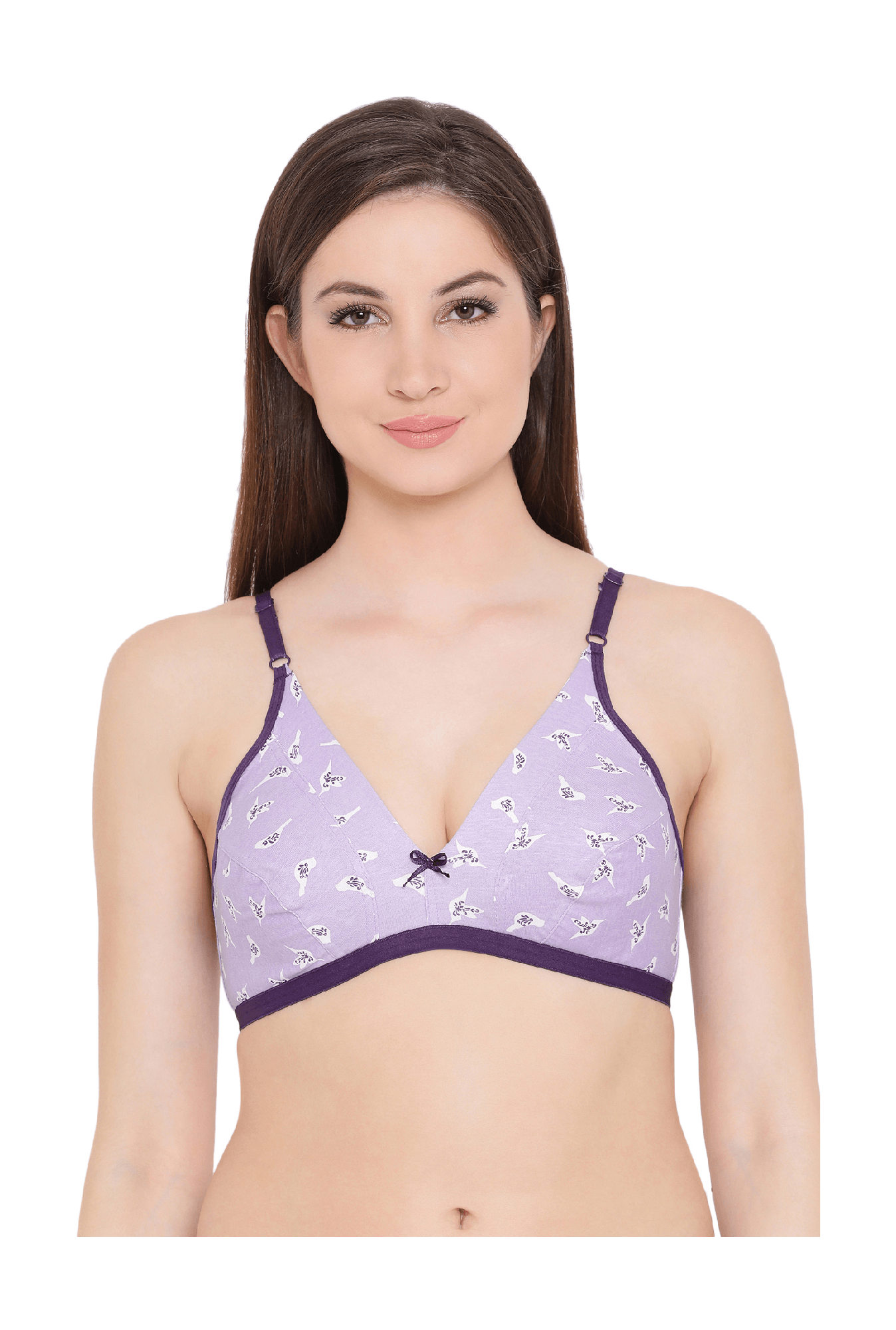 Tweens Peach & Green Non Padded Bra (Pack Of 2)