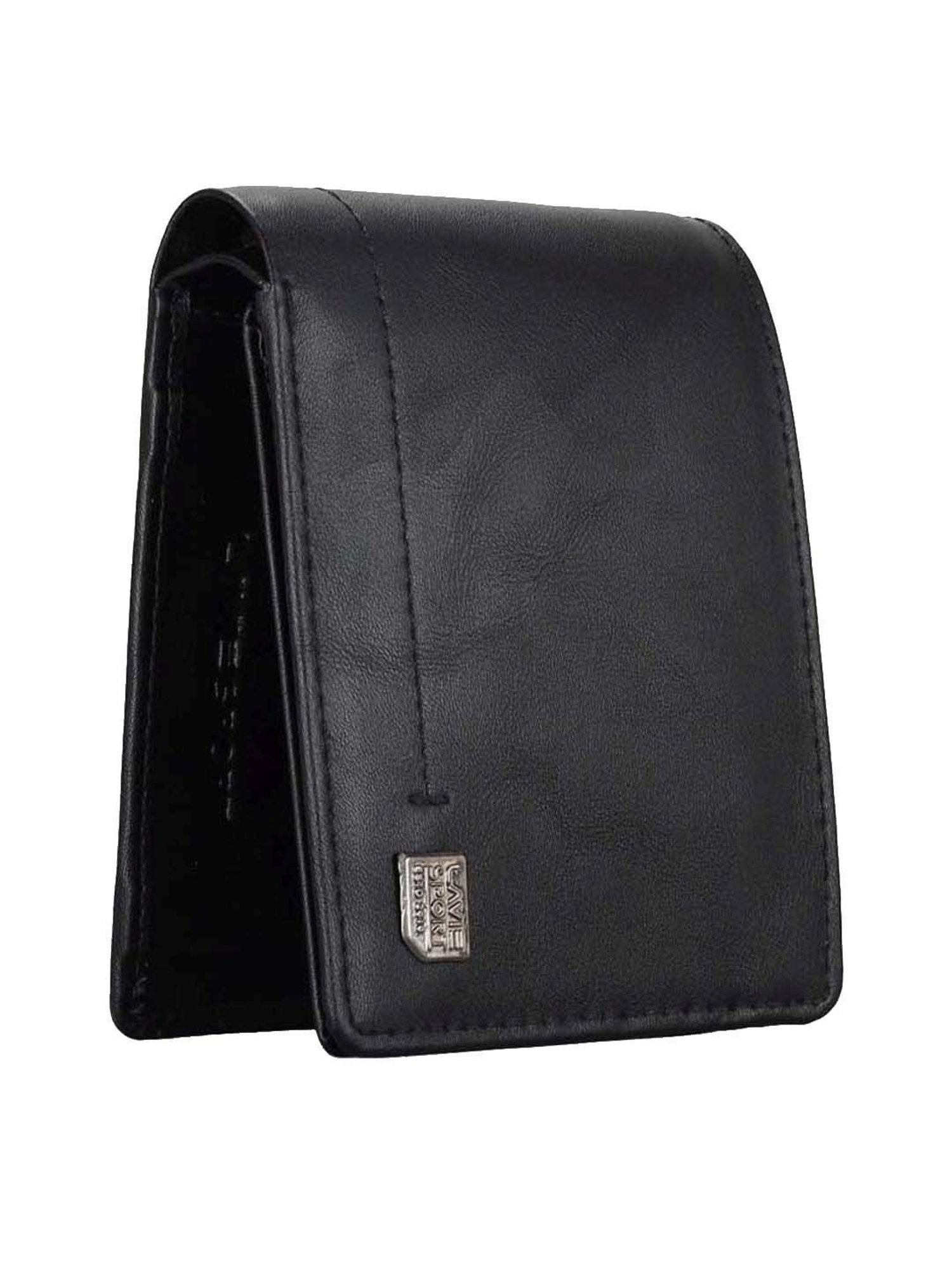 THE HOLISTIK Revival Black & Maroon Casual Leather Bi-Fold Wallet for Men