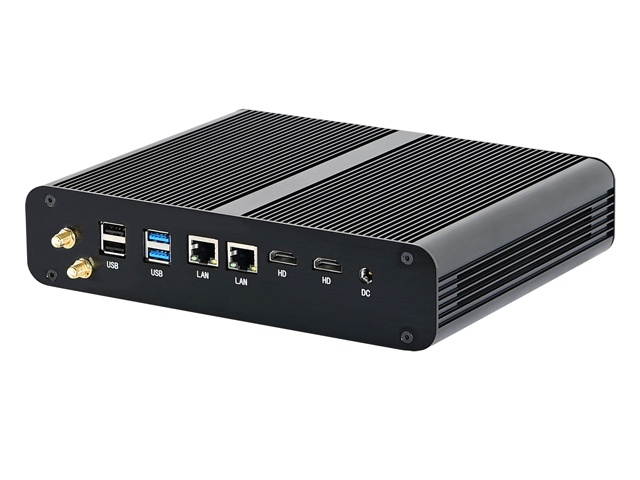 HUNSN 4K Mini PC, Intel Gen 10th I7 1065G7, Small Computer, Server, HTPC, BM27, AC WiFi/BT/2HDMI2.0/2LAN/4USB3.0/4USB2.0, (64G RAM/1TB SSD/5TB HDD)