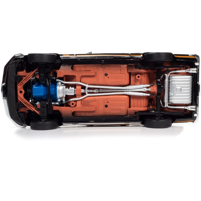 1969 Ford Mustang Boss 429 Fastback Black & Gold w/Gold Interior "American Muscle 30th Anniv." 1/18 Diecast Model by Autoworld