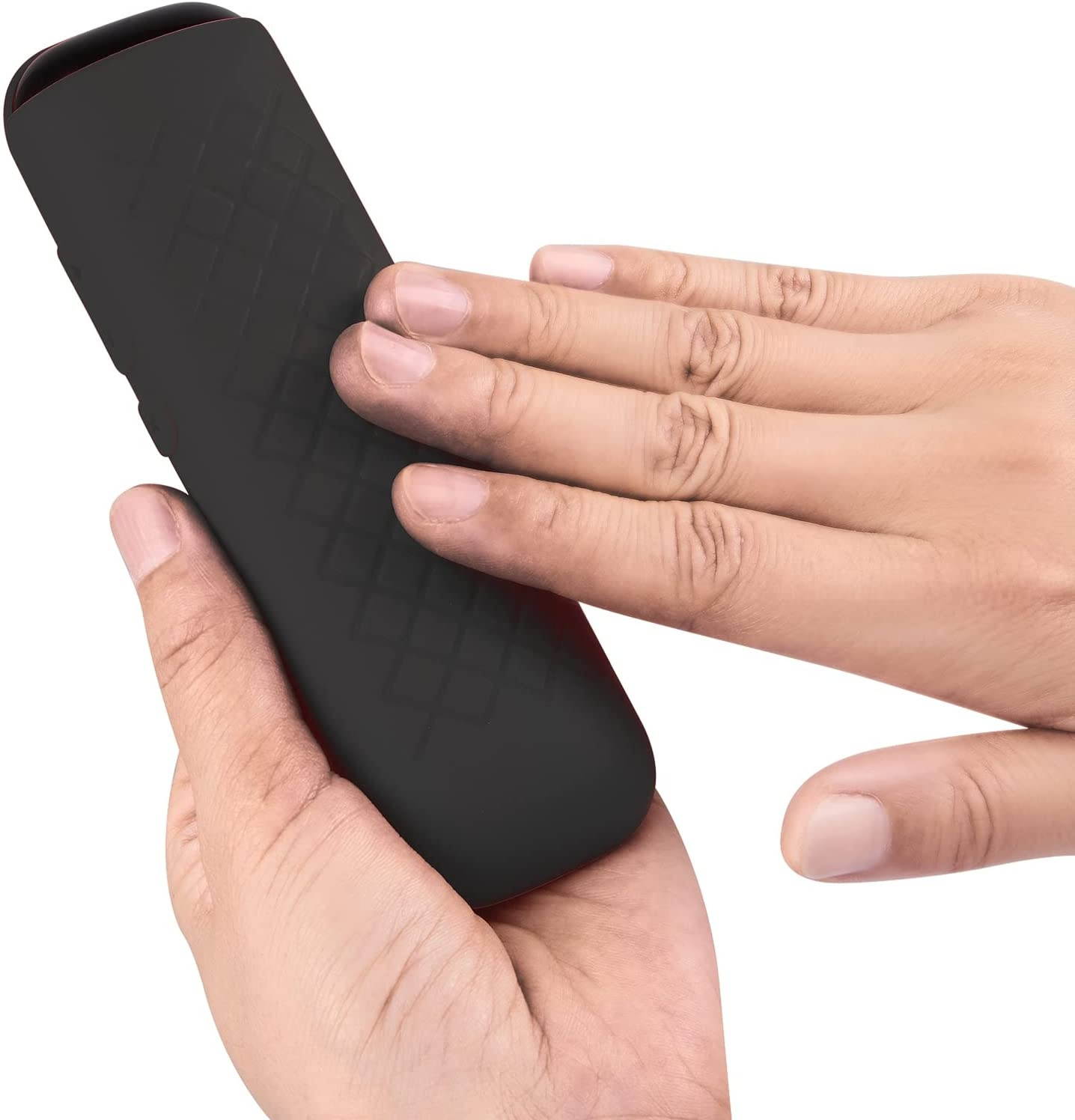 Remote Cover Case Compatible with Roku 3600R/3800/3900/Voice RCAL7R Remote - SYMOTOP Silicone Protective Cover Fits for TCL Roku Steaming Stick/Voice/Express/Premiere TV Remote Controller - Black