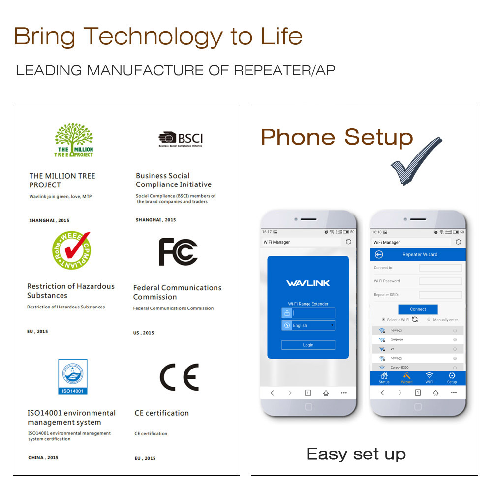 Wavlink High-performance 300Mbps WI-FI Range Extender/ AP Access Point /Repeater IEEE802.11 2 Internal Antennas WPS Protection LED indicatio 2.4GHz Network Extender Wifi Booster