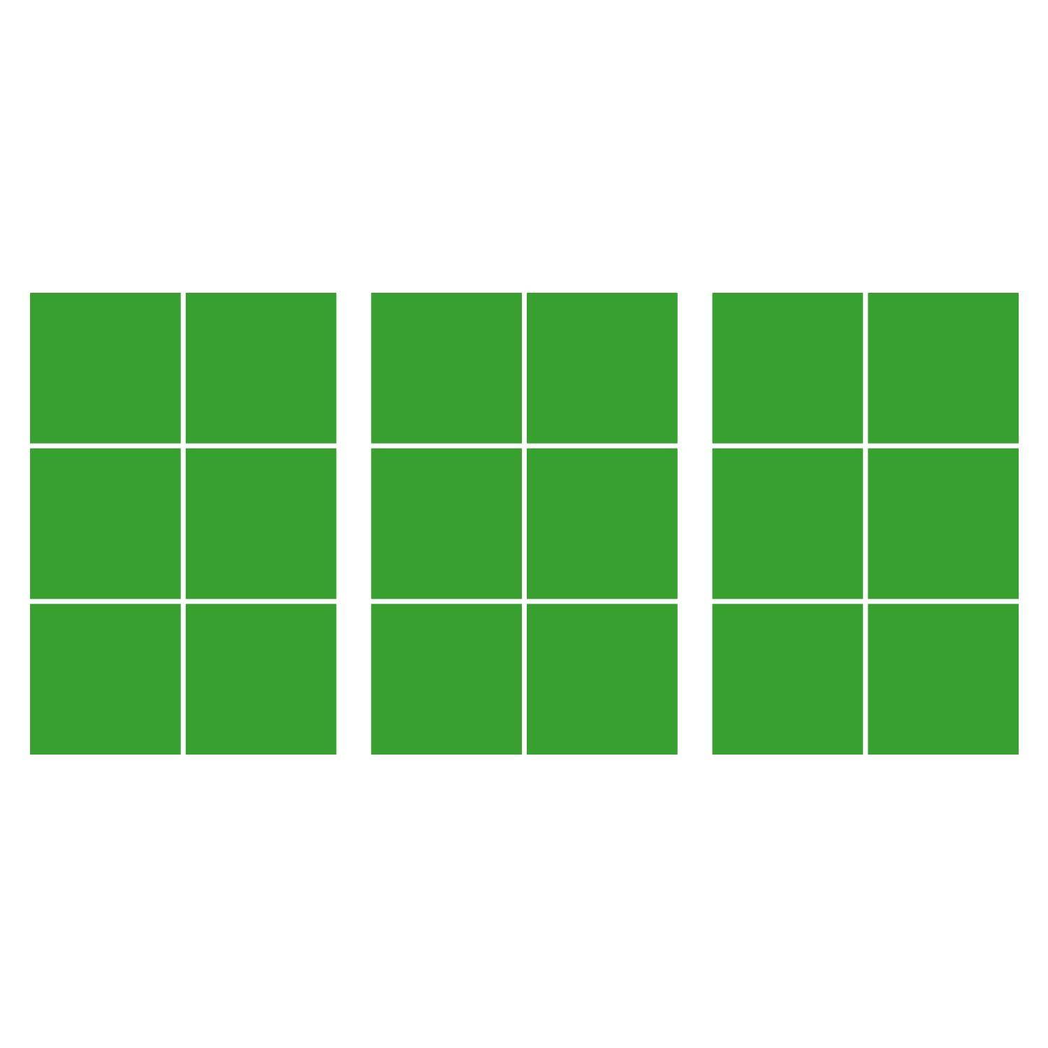 LiteMark 5.5 Inch Golden Yellow Square Decals - Pack of 8