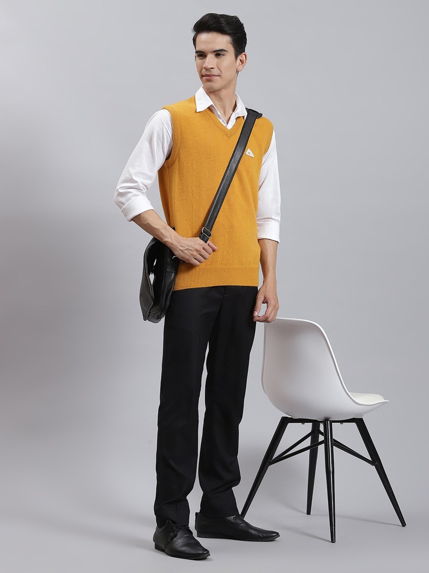 Monte Carlo Yellow Regular Fit Sweater