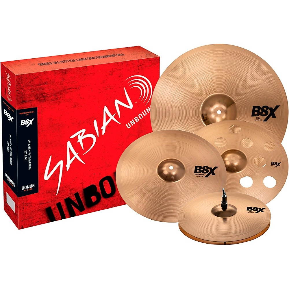 Sabian B8X Performance Pack With 16" O-Zone Crash