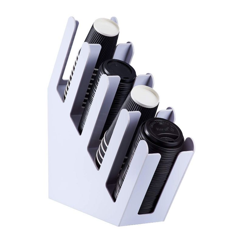 Karat Hot Drink Sipper Polypropylene Plastic Dome Lid for 10 to 24 Ounce Paper Hot Cups with 24 Ounce Poly Lined Paper Cups, Case of 1000