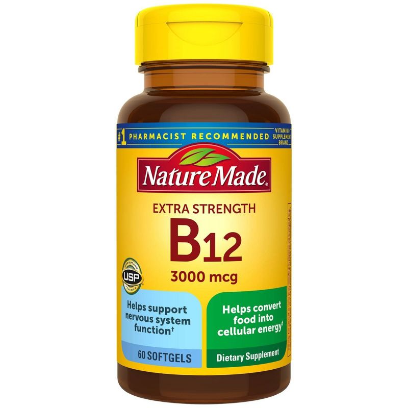 Nature Made Extra Strength Vitamin B12 3000 mcg Softgels - 60ct