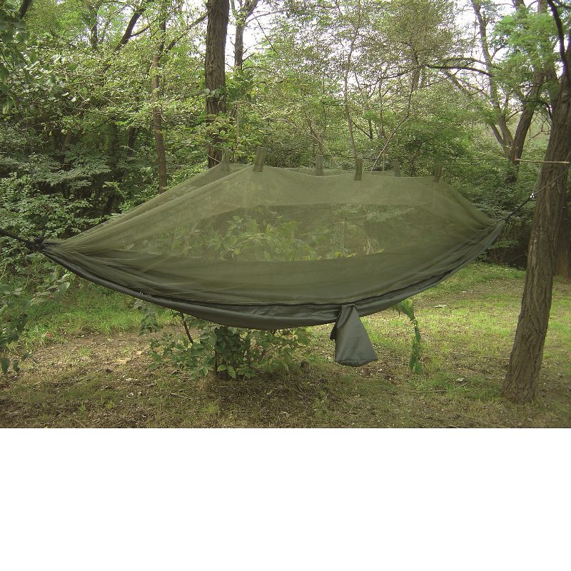Snugpak Jungle Hammock with Mosquito Net, Lightweight Parachute Nylon, Includes 2 Steel Carabiners, Supports 400 Pounds