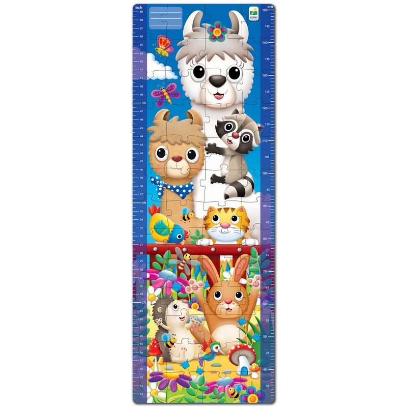 The Learning Journey Long & Tall Puzzl Animal Friends Growth Chart