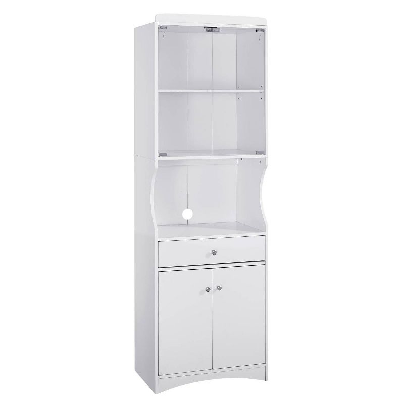 Traditional Microwave Cabinet White - Home Source