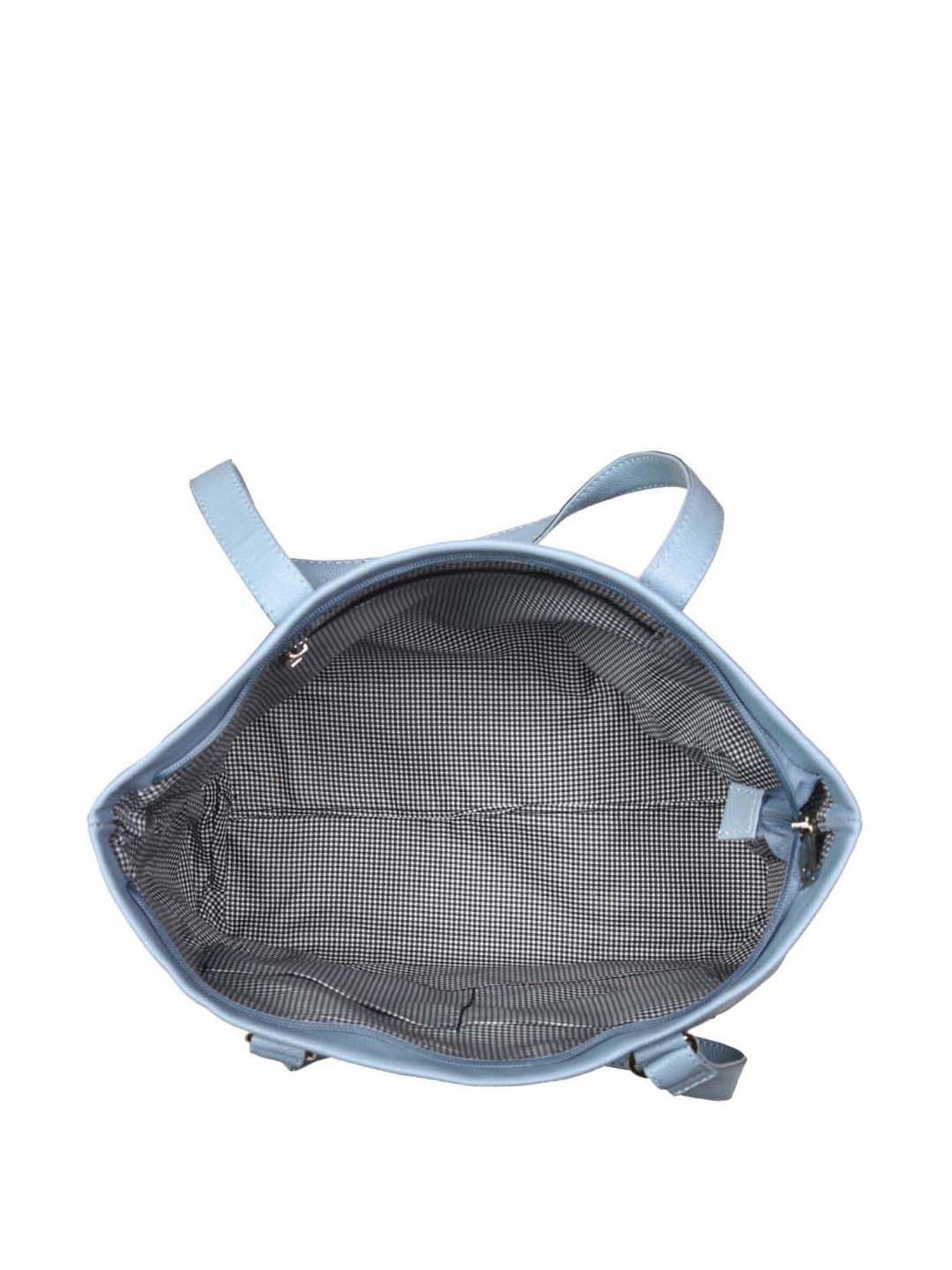 Toteteca Blue Solid Medium Tote Handbag