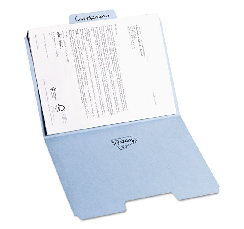 Smead Reinforced End Tab Fastener Folder Two Fasteners Letter Manila 50/BX 34105