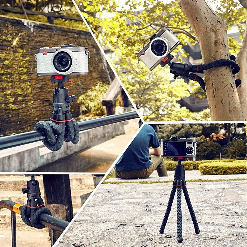 Phone Tripod with Wireless Remote  360 Degree Rotation Flexible Portable Octopus Travel Small Tripod for iPhone Android Phone Camera Samsung Smartphone Sports Action Camera