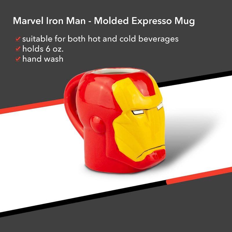 Surreal Entertainment Marvel Iron Man Molded Mug 6oz