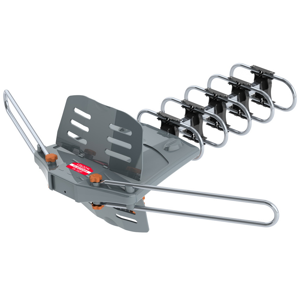 Leadzm TA-102M 360-Degree Rotation UV Dual Bands 28-36dB Outdoor Antenna Install-free Guide without Stand  150 Miles 1080P 4K Outdoor Amplified HDTV TV Antenna Digital UHF VHF