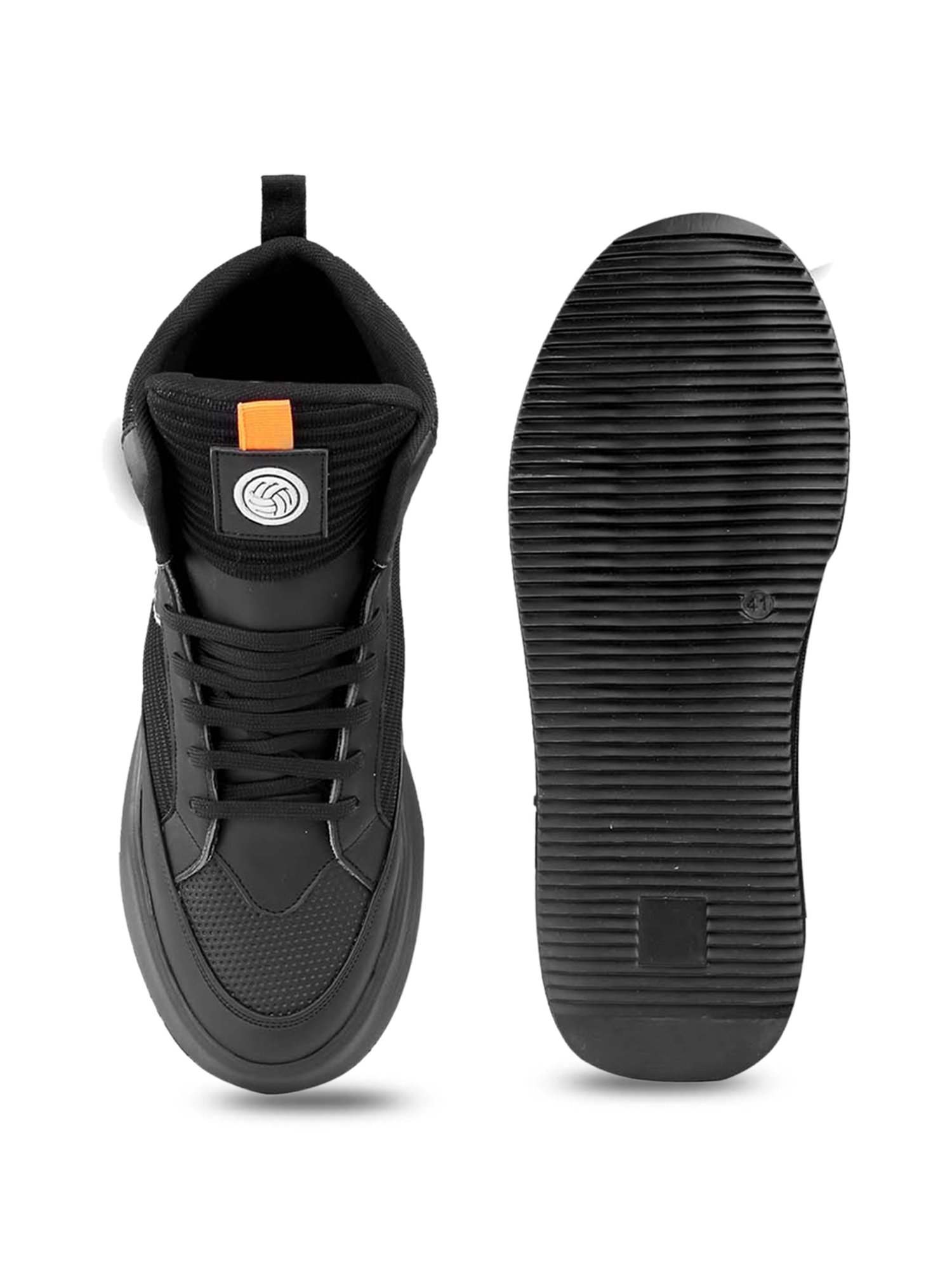 Bacca Bucci Men's STREETHULK Black Ankle High Sneakers