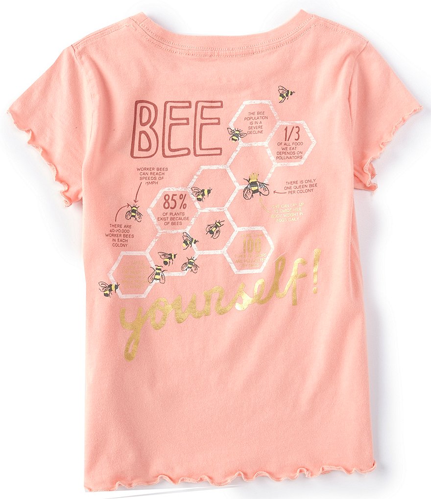 Peek Little/Big Girls 2T-12 Short-Sleeve Maryetta Bee Heart Graphic Tee