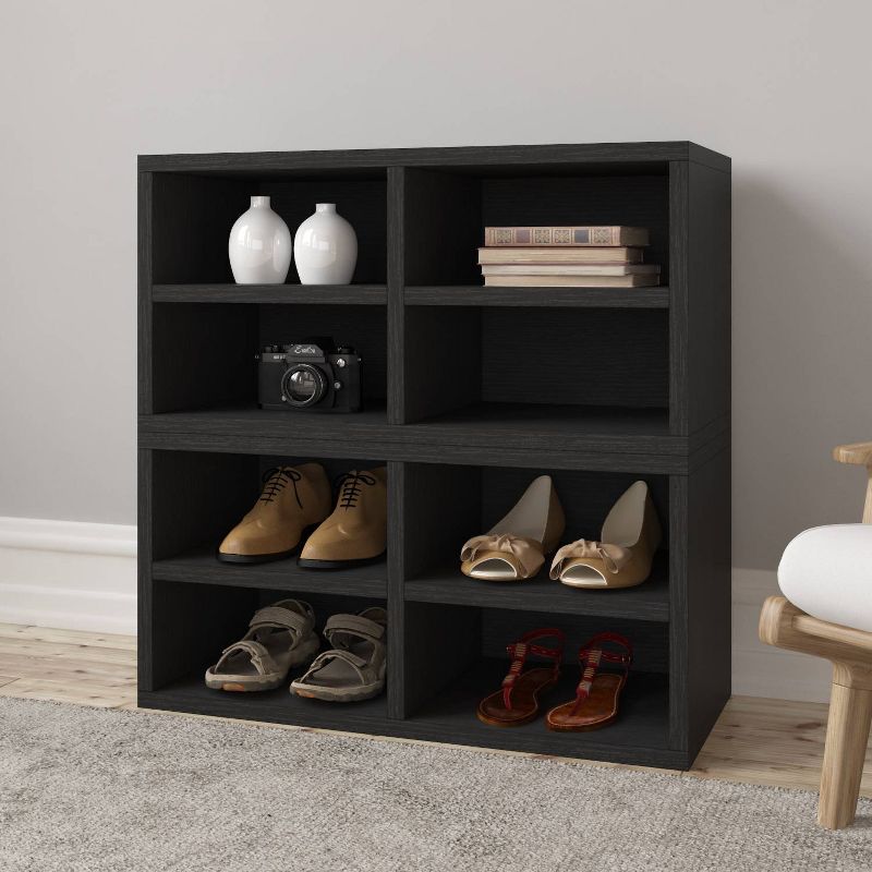 IRIS Tachi Series Modular Wood Stacking Storage Drawer Box Cabinet Cube, Gray