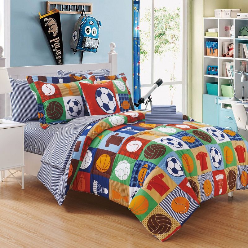 8pc Full Leon Bed In A Bag Comforter Set Color - Chic Home Design