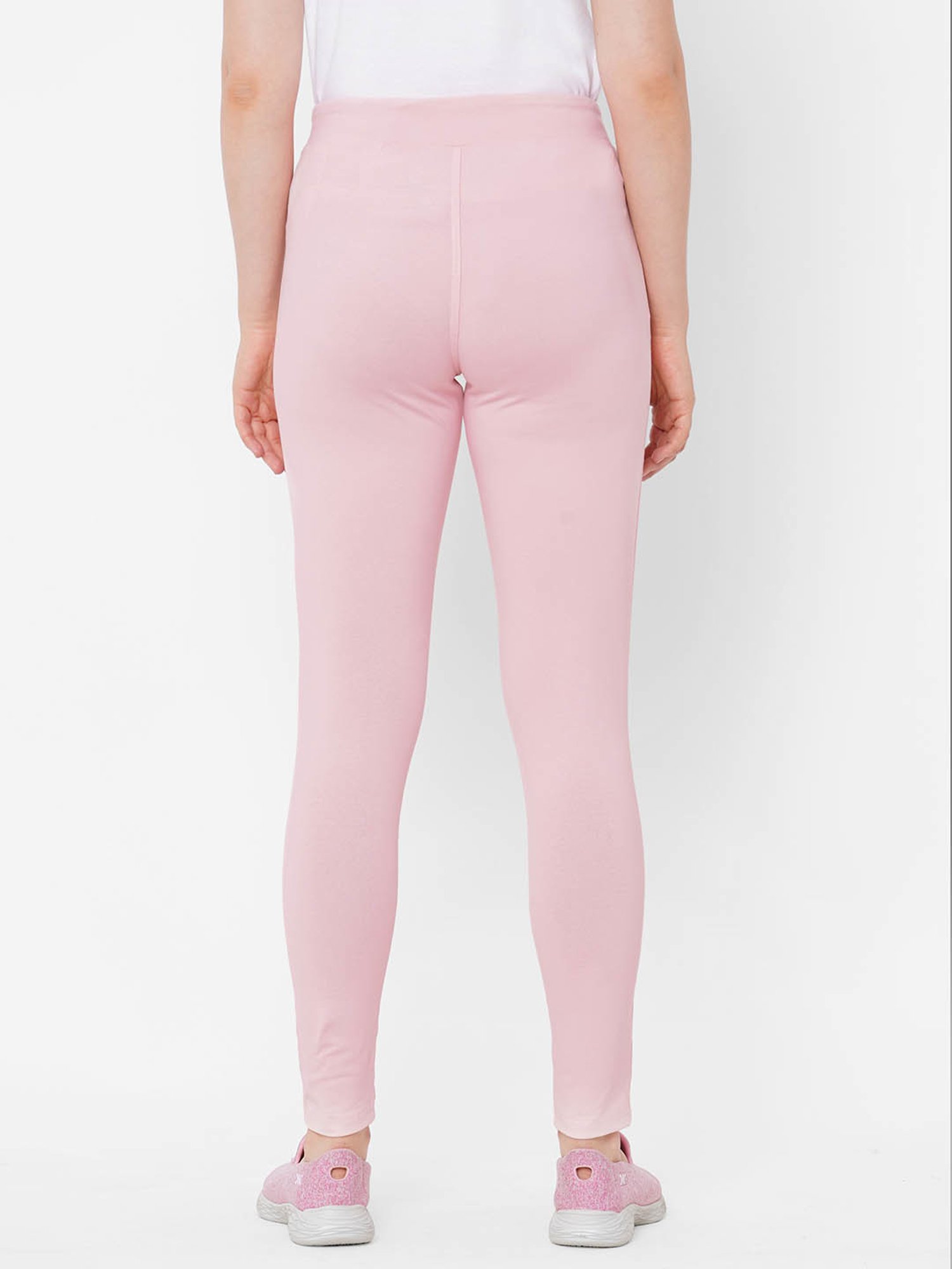 Sweet Dreams Soft Pink High Rise Casual Track Pants
