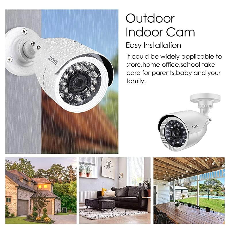 H.265+ 1080p 16 Channel Security Camera System, 16 Channel DVR Recorder and 12 x 1080p Weatherproof Surveillance CCTV Bullet Camera Outdoor Indoor, 80ft Night Vision, 90&deg; View Angle (No HDD)