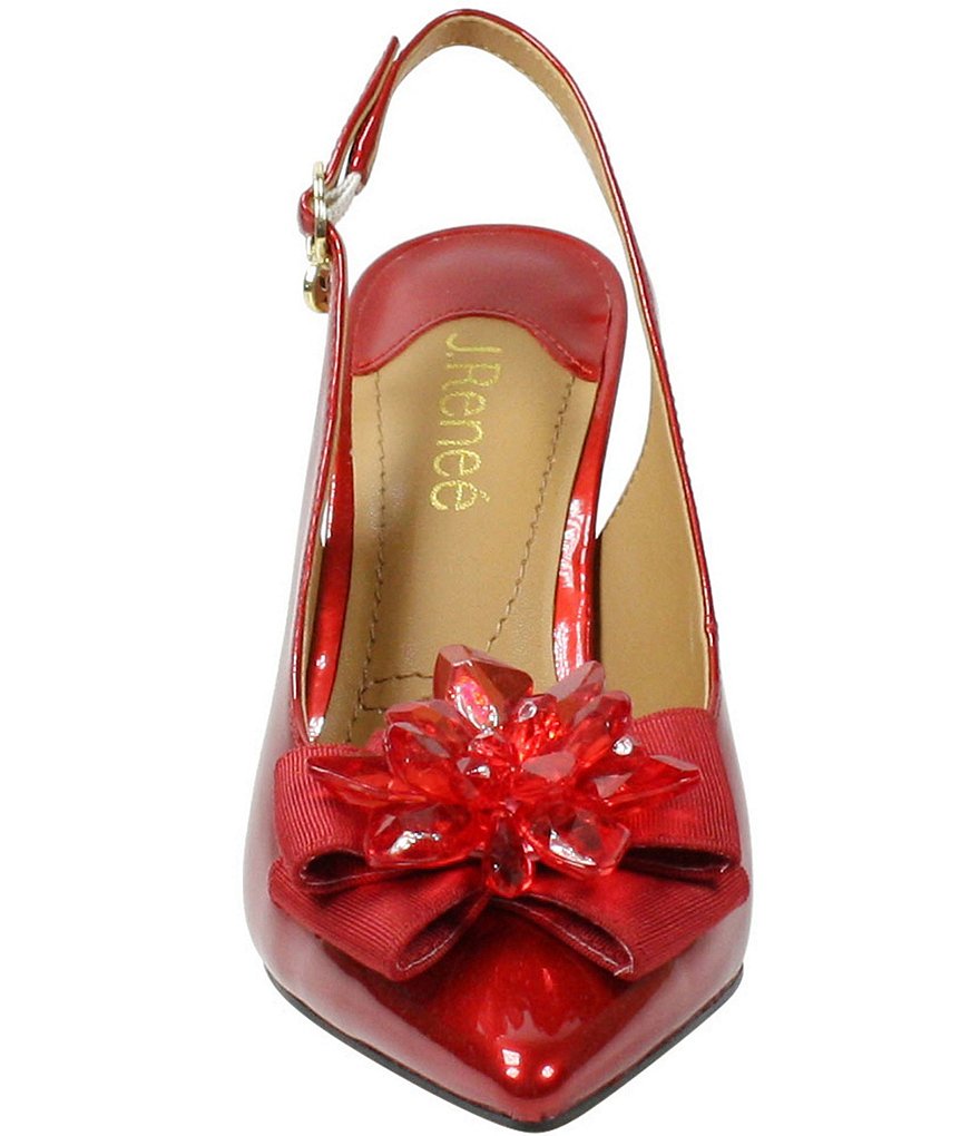 Trotters Kari Pearlized Leather Block-Heel Pumps