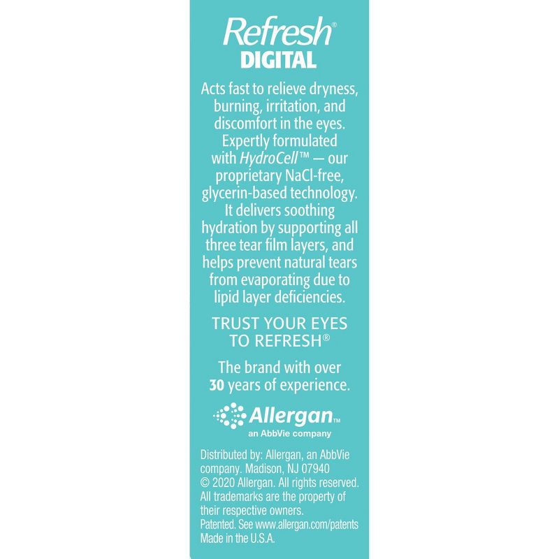Refresh Digital Lubricant Eye Drops - 10ml