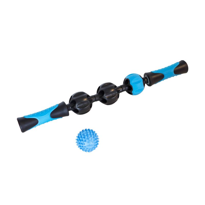 Addaday X2 Massage Stick Roller with Footy Massage Ball