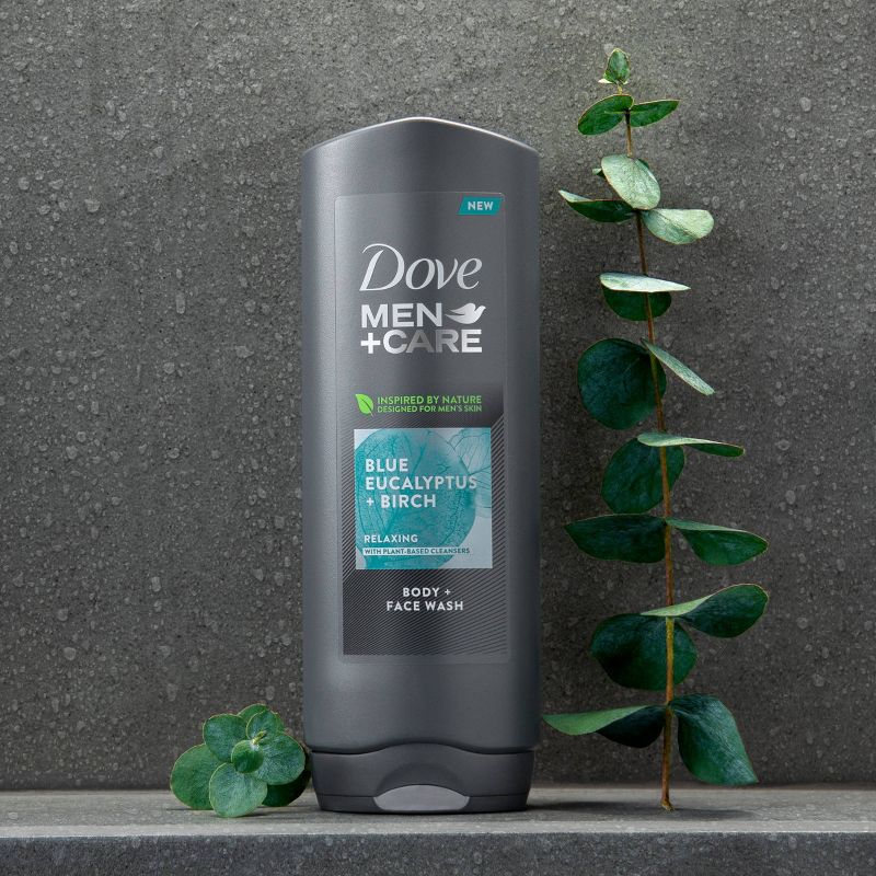 Dove Men+Care Blue Eucalyptus & Birch Relax & Uplift Body Wash Soap - 18  fl oz