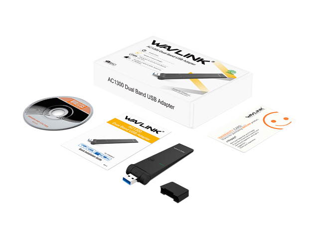 Wavlink AC600 USB Wifi Adapter, 600Mbps Dual Band Wireless Adapter, 802.11ac, High Gain 3dbi Antenna Network Adapter, 2.4G/150Mbps + 5G/433Mbps For PC, Windows XP/Vista/7/8/8.1/10 (32/64bits) MAC OS