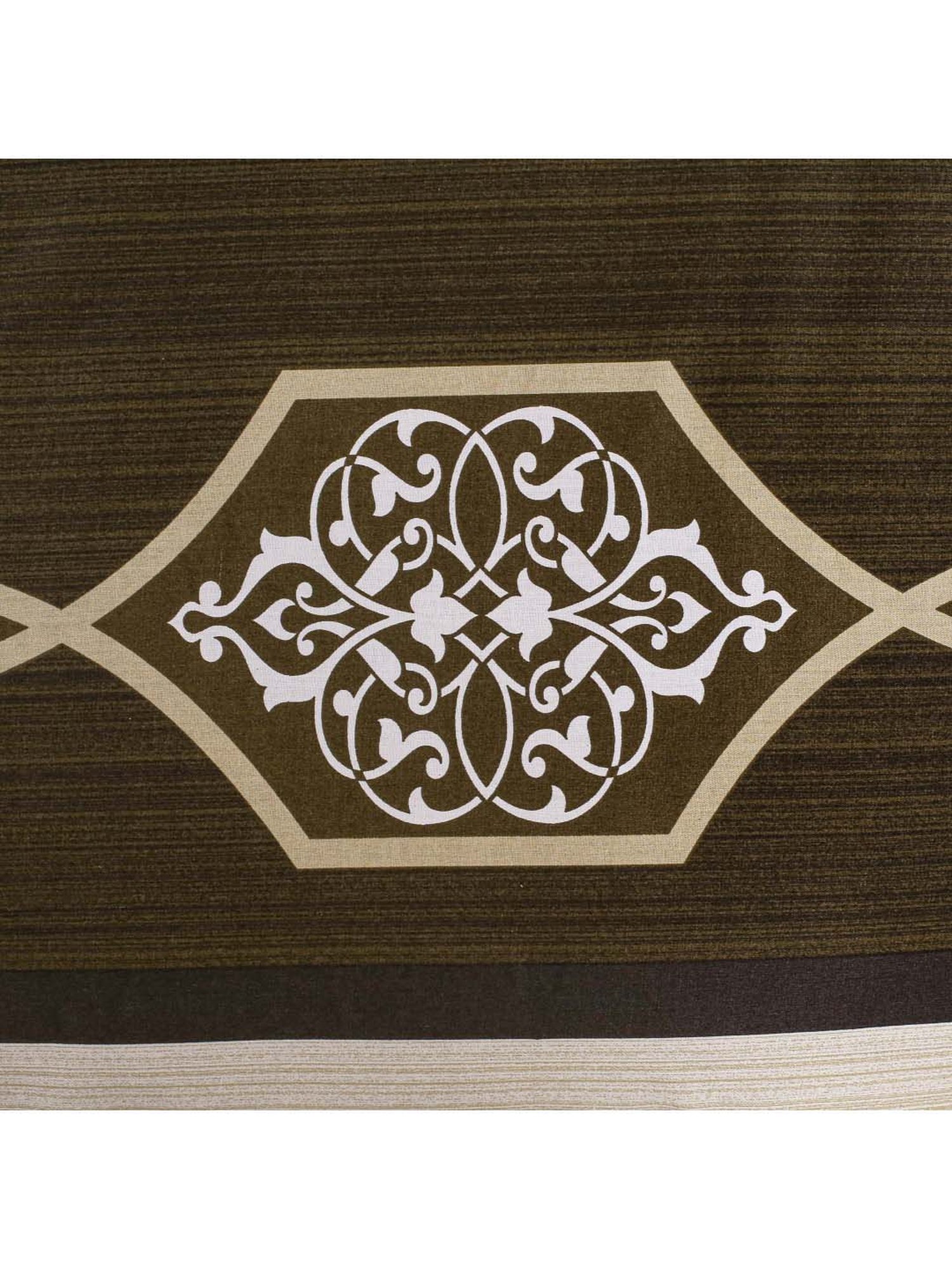 Swayam Zinnia Abstract Green 210 TC Cotton King Bedsheet with 2 Pillow Covers