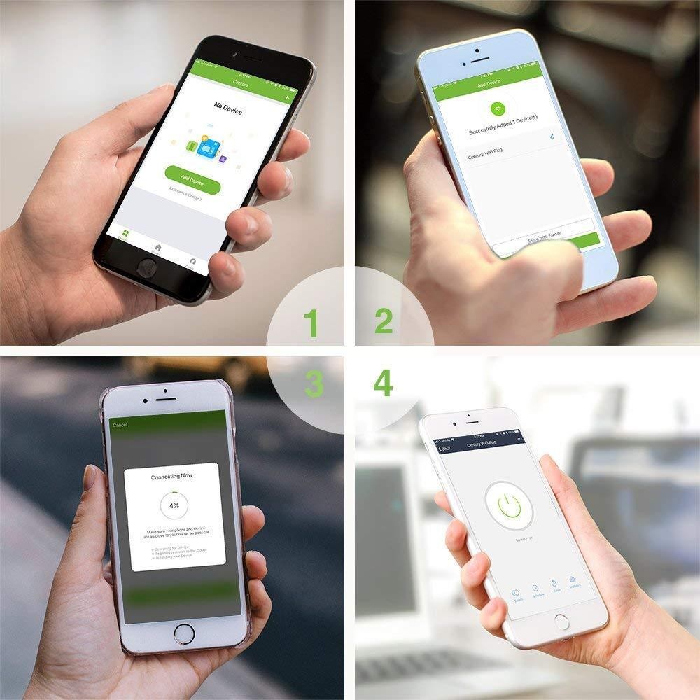 BN-LINK 2 Pack Smart Wi-Fi Plug Outlet Works with Alexa and Google Assistant