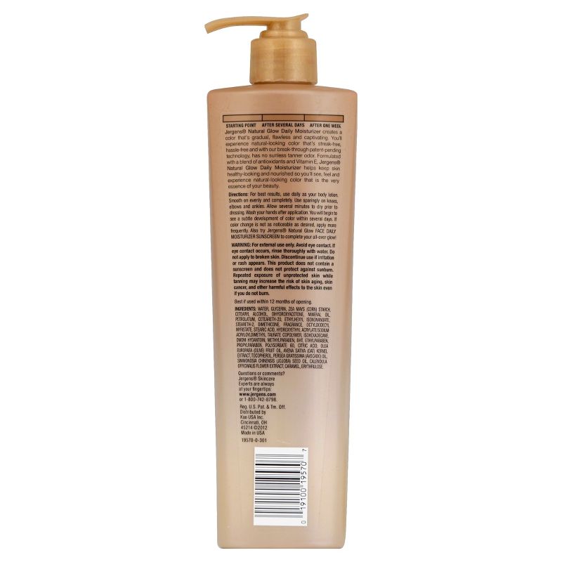 Jergens Natural Glow Daily Moisturizer - Fair to Medium - 10 fl oz