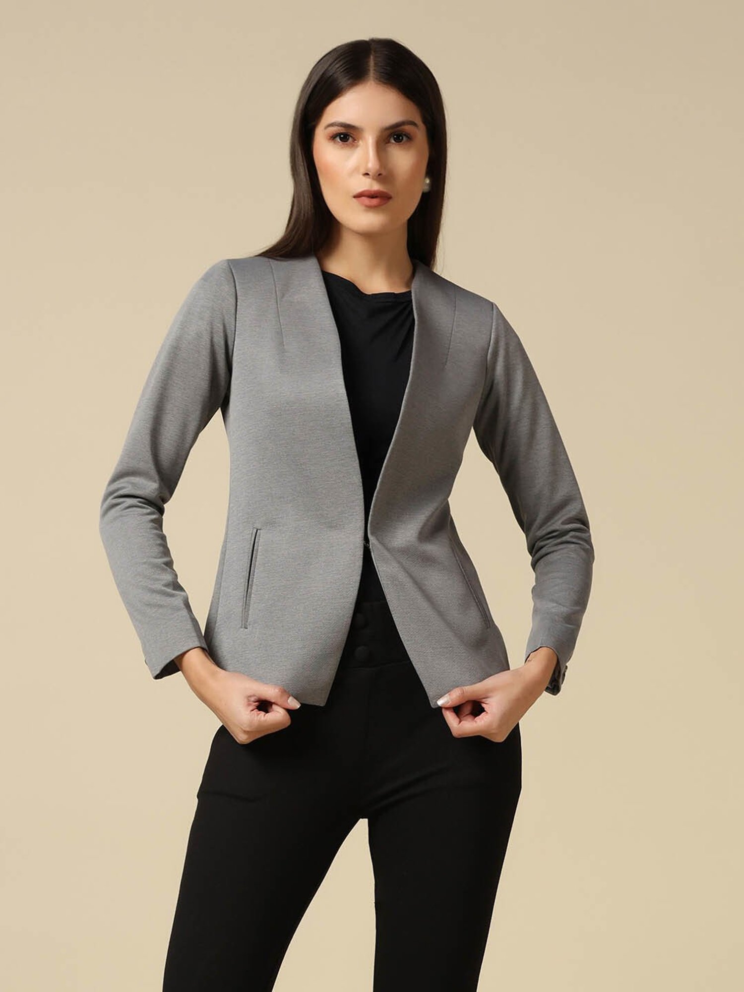 TAHVO Grey Blazer