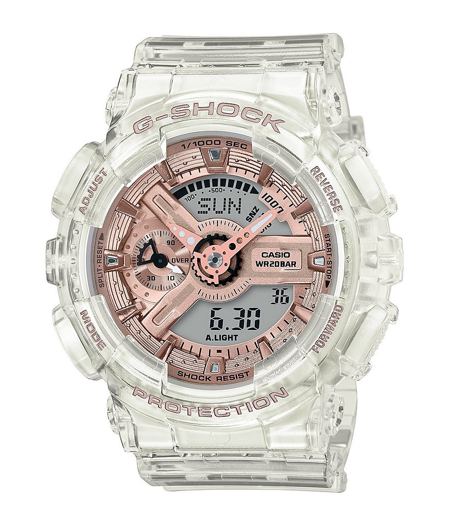 G-Shock Skeleton Pink Accent Ana Digi Watch