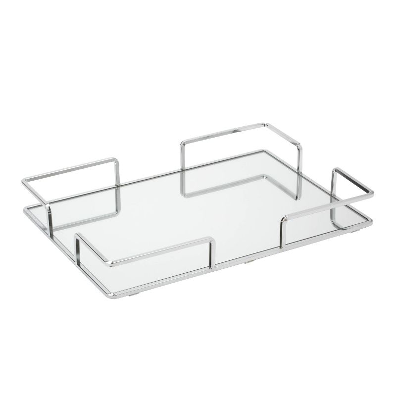 Modern Square Design Bathroom Tray Chrome - Home Details