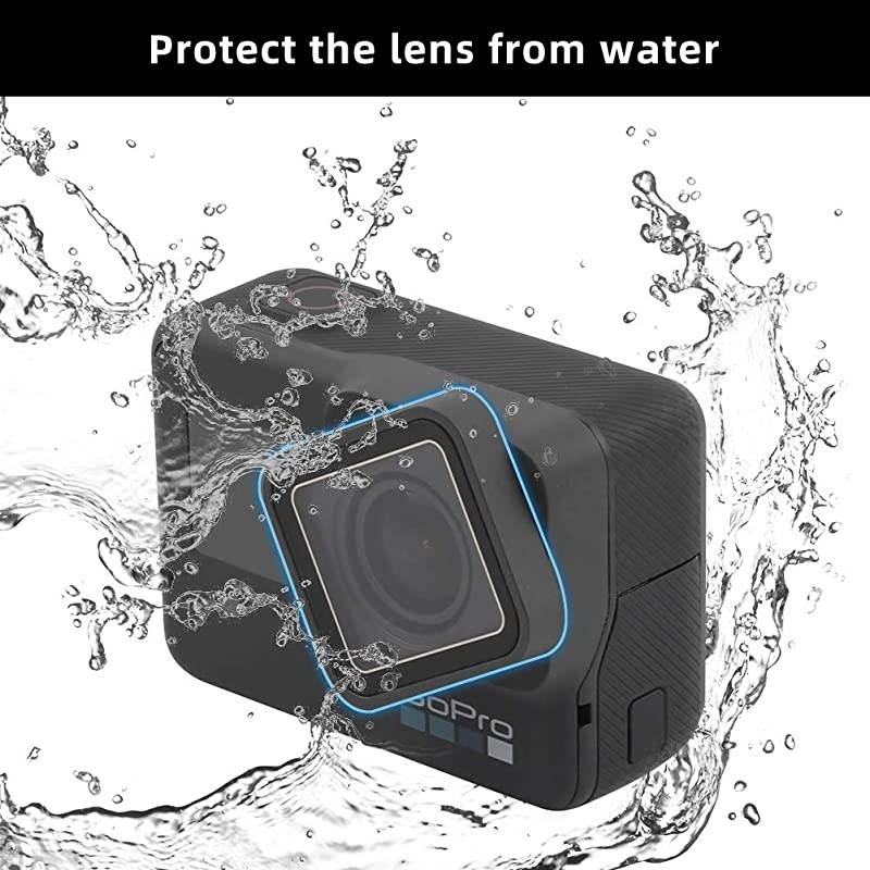 2 Pack  Protective Lens Replacement for GoPro Hero 6 5 Black Glass Cover Case Action Camera Accessories KitsGray