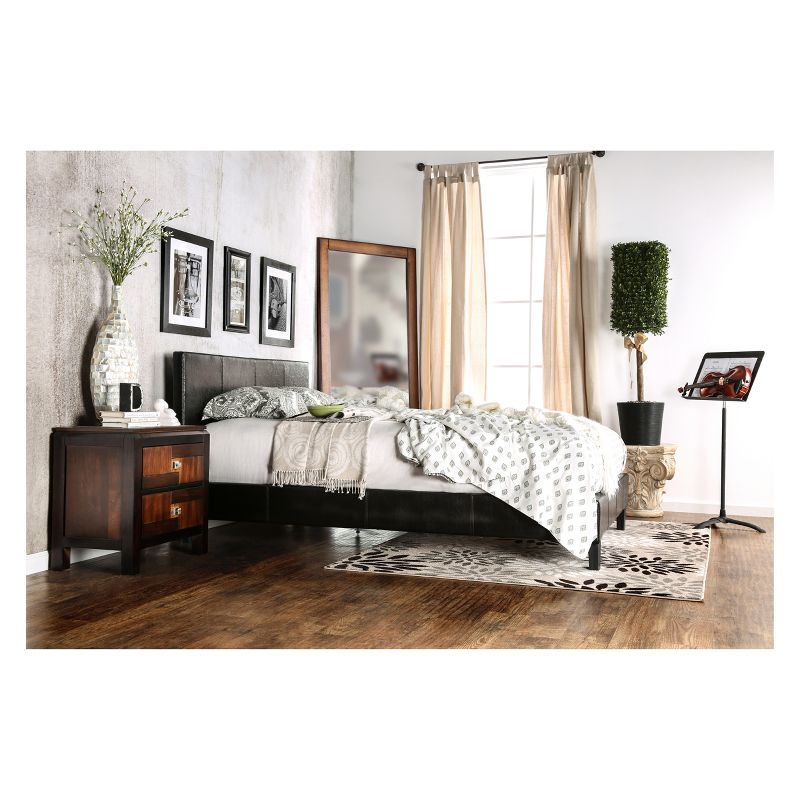 Lizsa Leatherette Upholstered Twin Bed Espresso - HOMES: Inside + Out