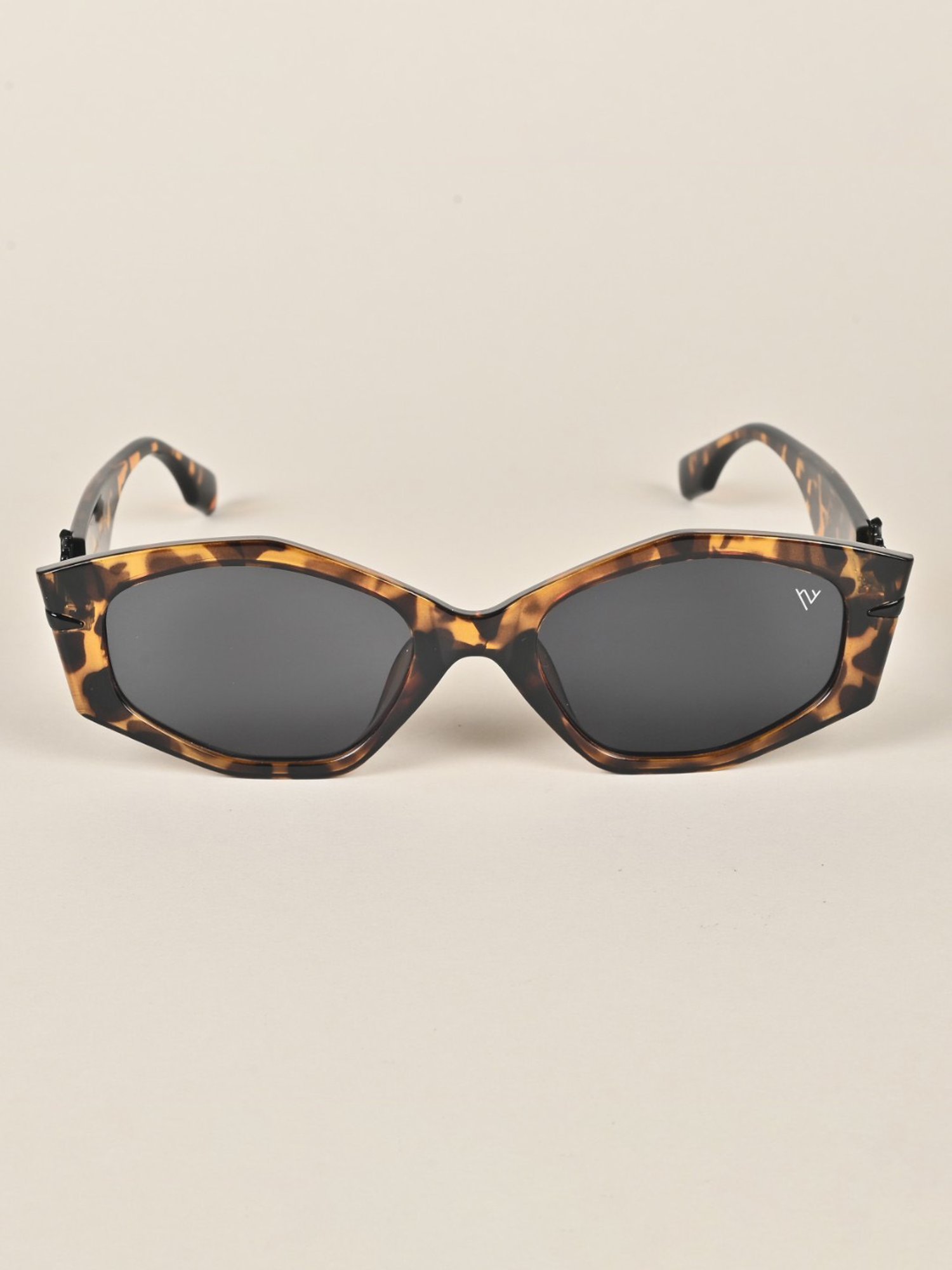 Voyage Black Oval UV Protection Sunglasses for Women