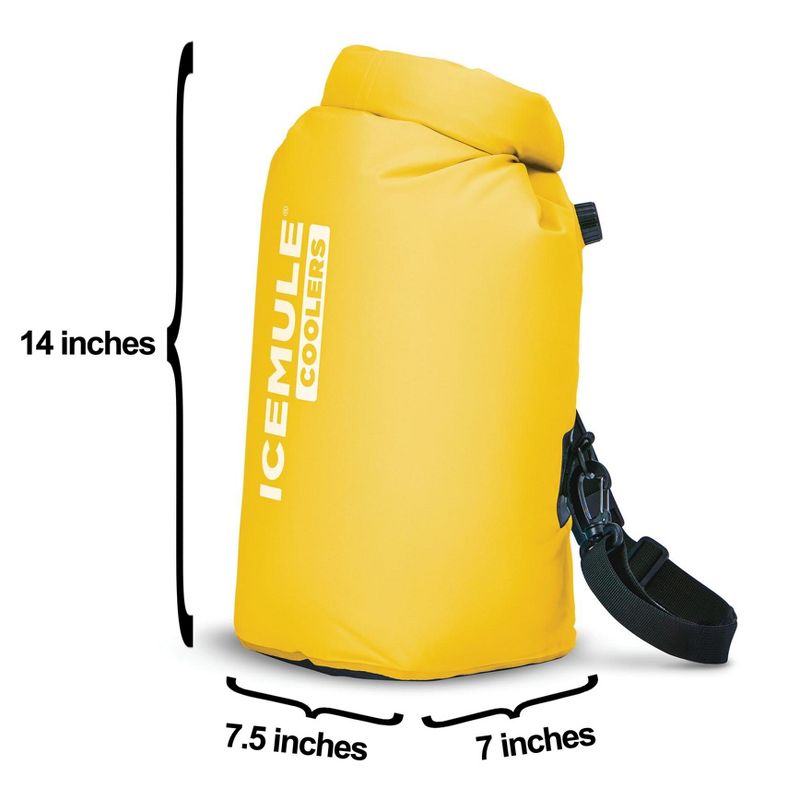 IceMule 1003 Classic Mini Collapsible Portable Soft Sided Roll Top 9 Liter 6 Can Lightweight Insulated Waterproof Leak Proof Backpack Cooler Sling Bag