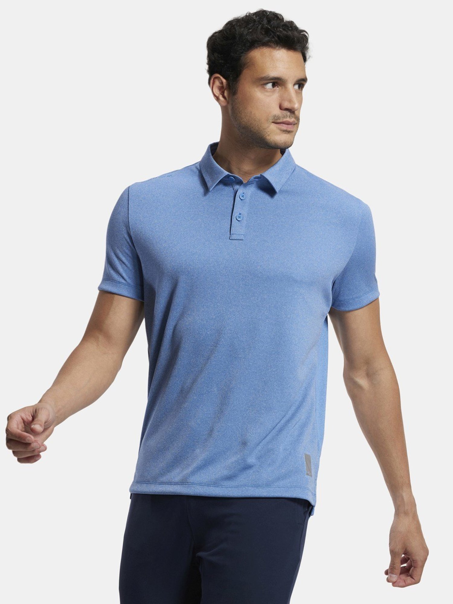 Jockey Blue Regular Fit Sports Polo T-Shirt